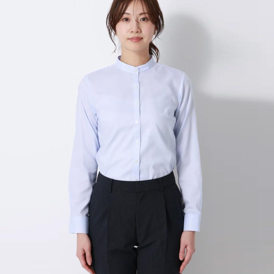 AOYAMA 【洋服の青山】シワになりにくい 取り外し ボウタイ ブラウス