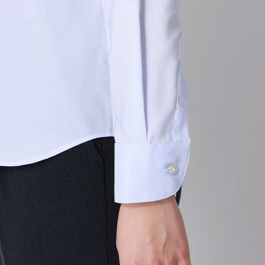 AOYAMA 【洋服の青山】シワになりにくい 取り外し ボウタイ ブラウス