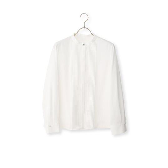 AOYAMA 【洋服の青山】バンドカラー ブラウス レディース 長袖 春夏