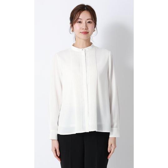 AOYAMA 【洋服の青山】バンドカラー ブラウス レディース 長袖 春夏