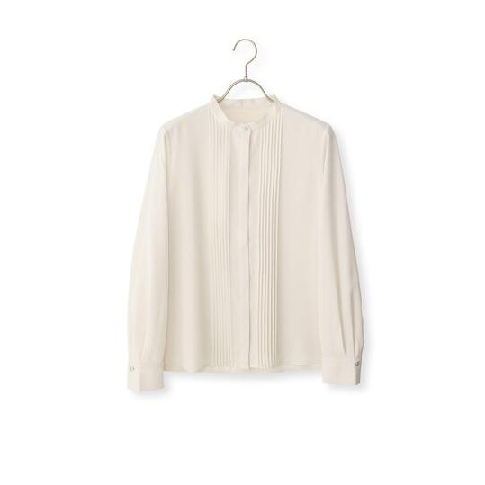AOYAMA 【洋服の青山】バンドカラー ブラウス レディース 長袖 春夏