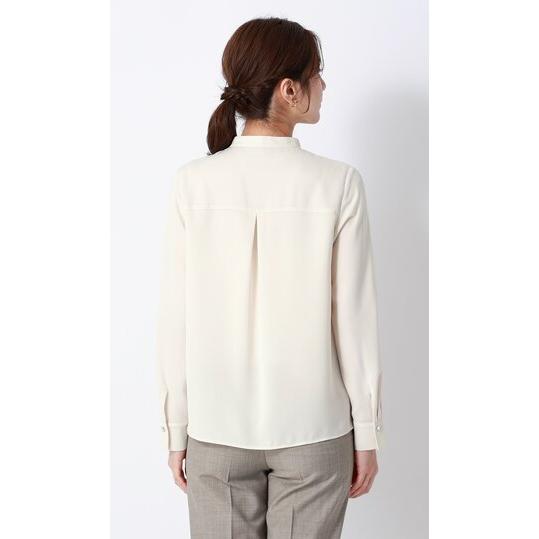 AOYAMA 【洋服の青山】バンドカラー ブラウス レディース 長袖 春夏