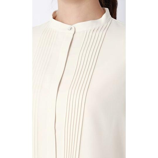 AOYAMA 【洋服の青山】バンドカラー ブラウス レディース 長袖 春夏