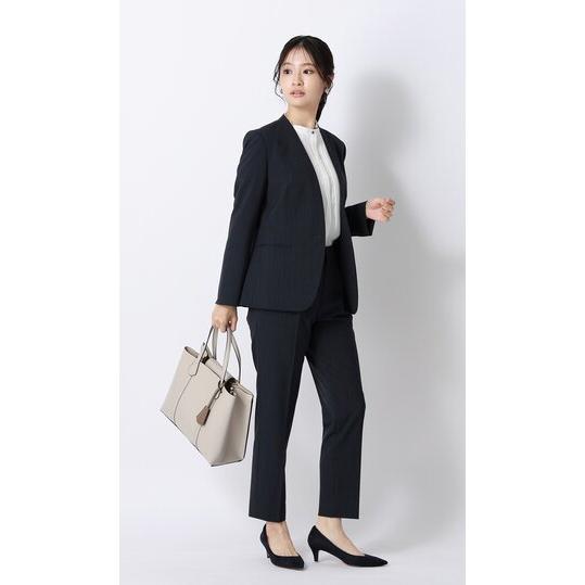 AOYAMA 【洋服の青山】春夏 ホワイト系 ピンタックブラウス【半袖