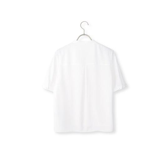 AOYAMA 【洋服の青山】春夏 ホワイト系 ピンタックブラウス【半袖