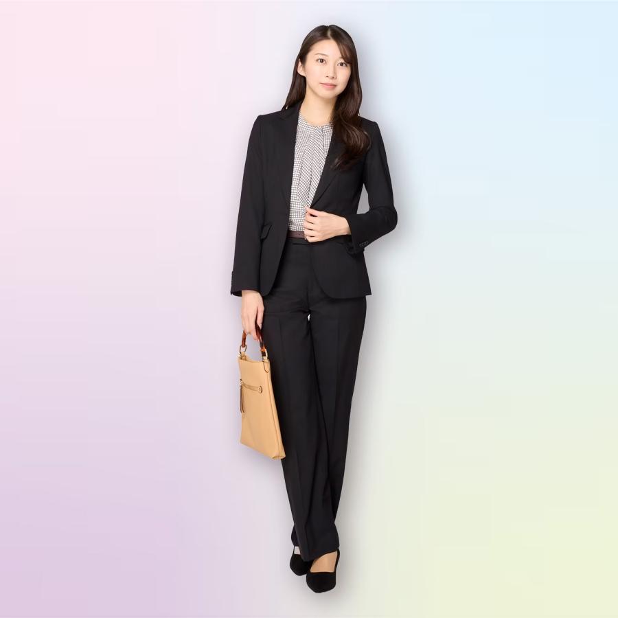 洋服の青山】セットアップ可 1ボタンテーラードジャケット レディース 
