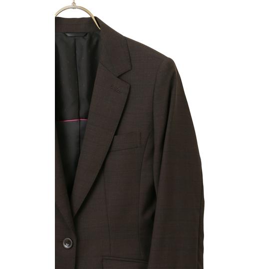 AOYAMA 【洋服の青山】オールシーズン用 ブラウン系 1ボタンテーラード 