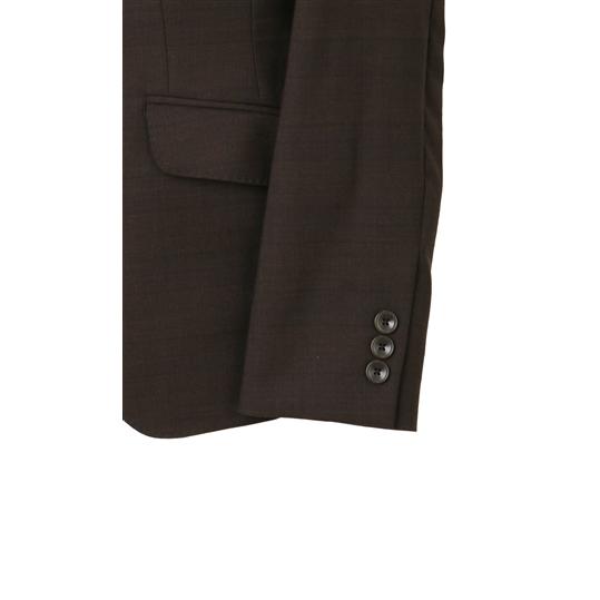 AOYAMA 【洋服の青山】オールシーズン用 ブラウン系 1ボタンテーラード 
