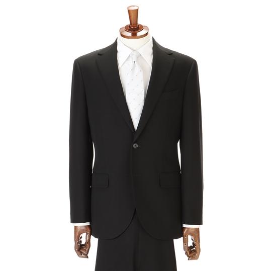 AOYAMA 【洋服の青山】濃染加工 礼服 メンズ スリム 秋冬用 ウール100