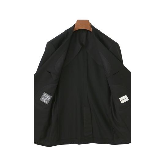 【洋服の青山】ツーパンツ プレミアム スーツ メンズ スリム 春夏秋冬 オールシーズン ブラック 黒 無地 パンツ2枚 2本 2ボタン 背抜き 本台場 本切羽 洗えるの画像