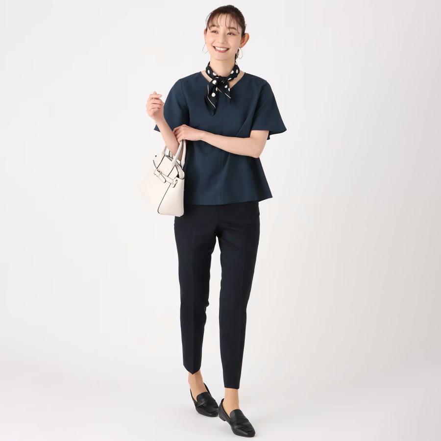 AOYAMA 【洋服の青山】レディース テーパードパンツ 無地