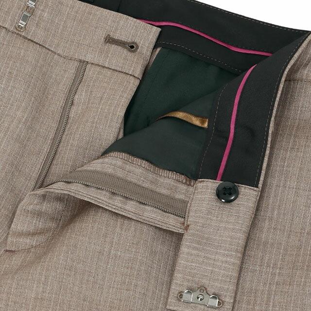 AOYAMA 【洋服の青山】レディース ストレートパンツ 春夏秋冬 ブラウン