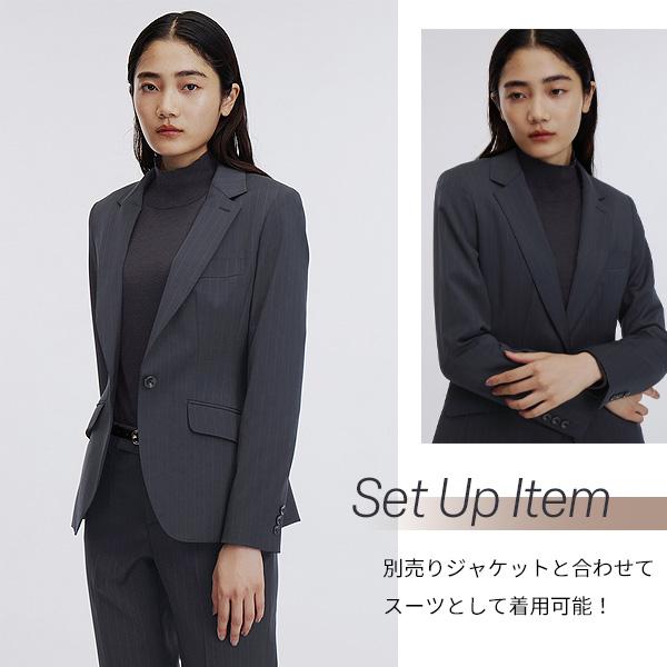 AOYAMA 【洋服の青山】裾上げ済み レディース テーパードパンツ 春 夏