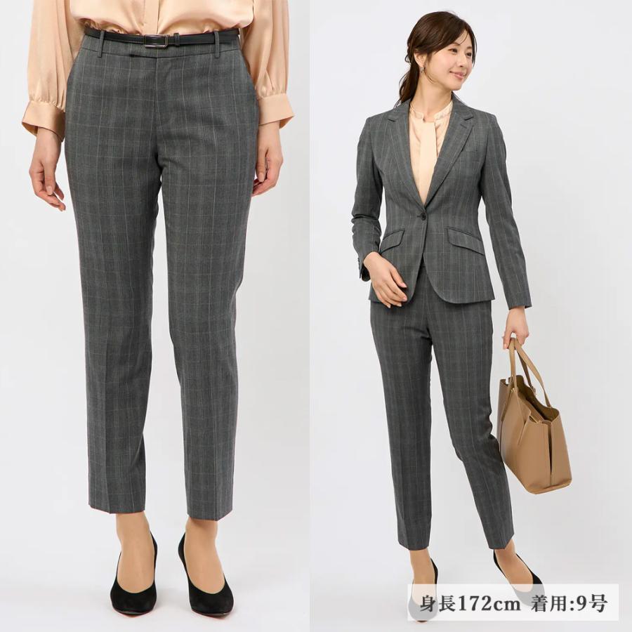 AOYAMA 【洋服の青山】テーパードパンツ レディース 春夏 秋冬 グレー