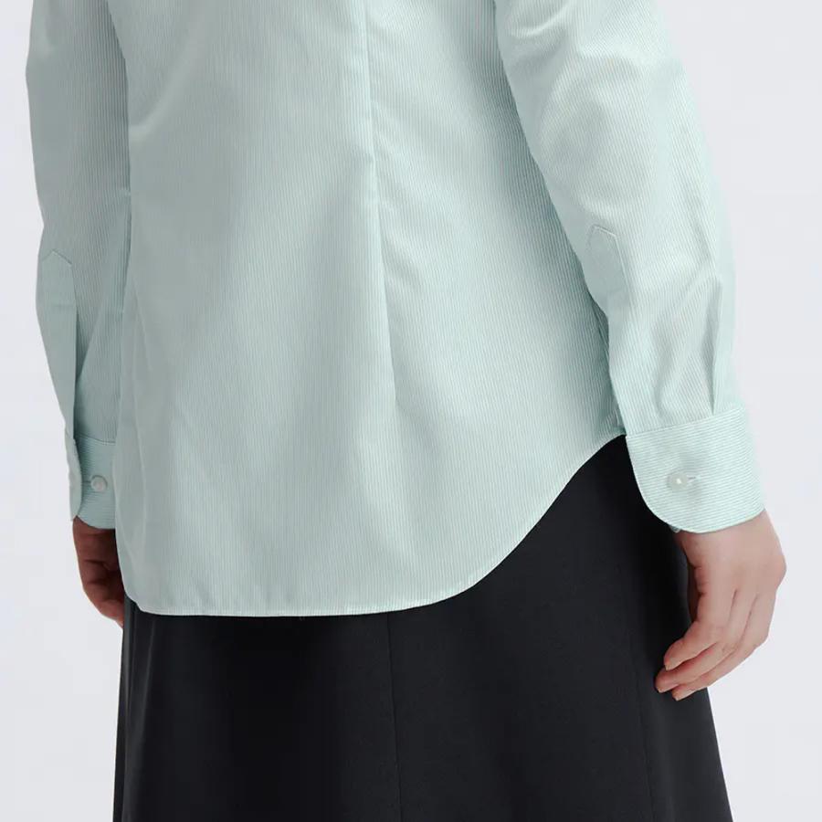 AOYAMA 【洋服の青山】シワになりにくい ブラウス 長袖 レディース 綿