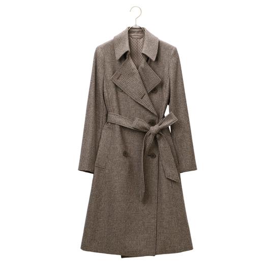 AOYAMA 【洋服の青山】秋冬用 ブラウン系 ダブルトレンチコート  