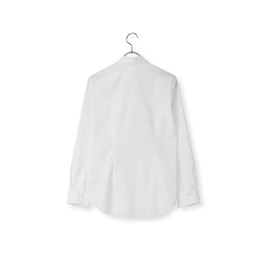 AOYAMA 【洋服の青山】レディース 長袖 シャツ ブラウス Yシャツ 白