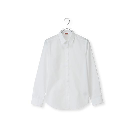 ホワイト 長袖 シャツ・ブラウス AOYAMA 【洋服の青山】レディース 長袖 シャツ ブラウス Yシャツ 白