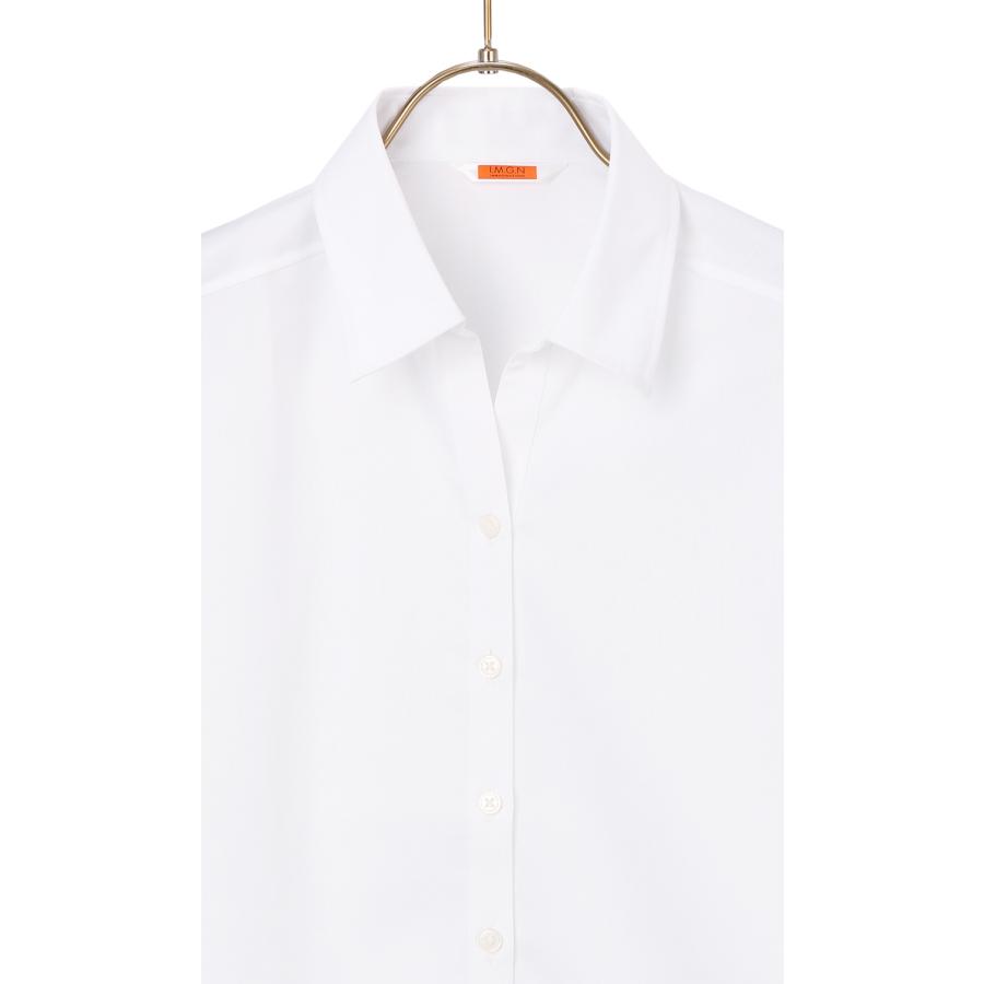 AOYAMA 【洋服の青山】ブラウス レディース 白 無地 オールシーズン