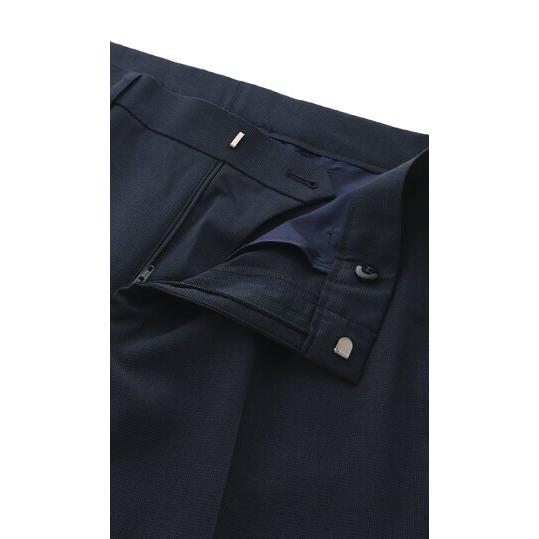 【新品】 CLIMALITE SUITスラックス ネイビー紺2XO AOYAMA 【洋服の青山】裾上げ済み スラックス メンズ スリム 春夏