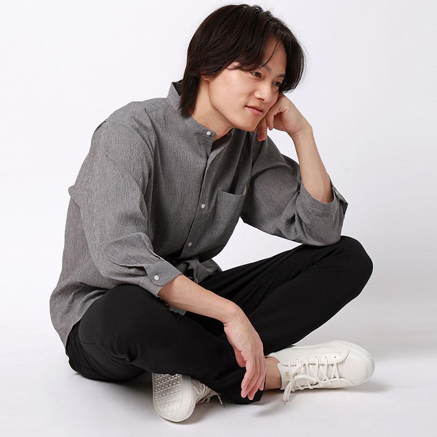 AOYAMA 【洋服の青山】裾上げ済み スラックス メンズ スリム 春夏秋冬