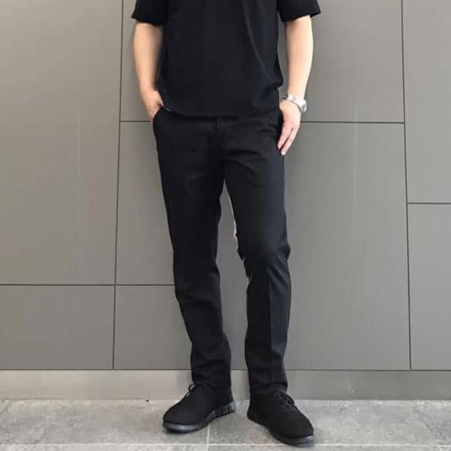 STARTEAM 34インチ ブラックデニムパンツ AOYAMA 【洋服の青山】裾上げ済み 洗える ビジネスデニム メンズ 春夏