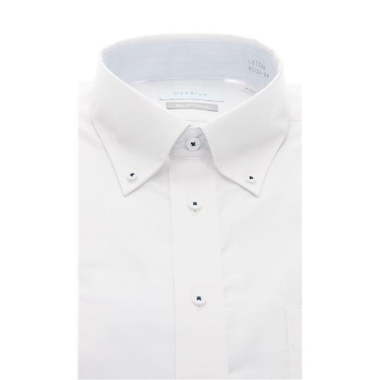 残り一点のみ　白　ワークワイシャツA　　 38　春　秋　冬用シャツ AOYAMA 【洋服の青山】瞬間消臭 ワイシャツ メンズ ノーアイロン