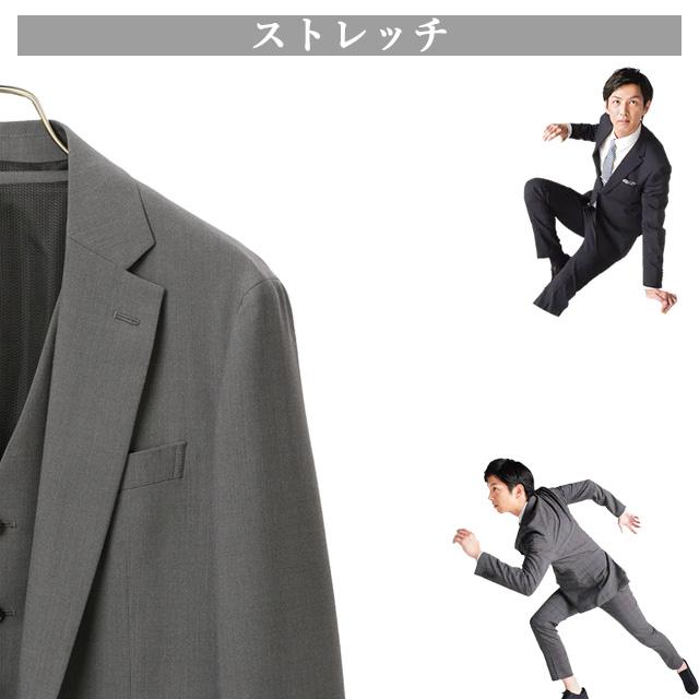 洋服の青山】スリーピーススーツ メンズ DESCENTE デサント 春夏 