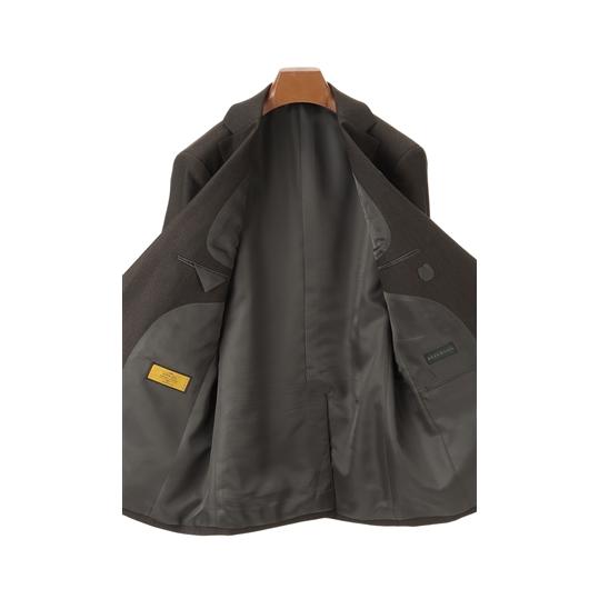 【洋服の青山】秋冬 ブラウン系 プレミアムスタイリッシュスーツ【ツーパンツ】【Super100's】 HILTON メンズ ビジネス ストレッチ 長袖 標準体の画像