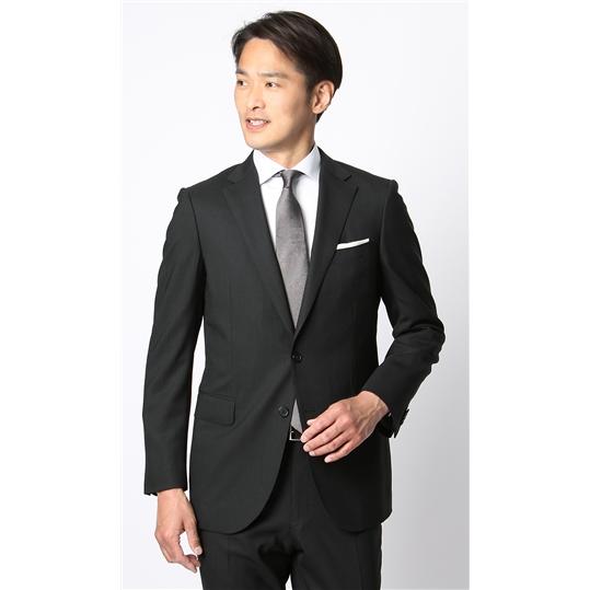 AOYAMA 【洋服の青山】ウール100％ 春夏 ブラック 黒 プレミアム