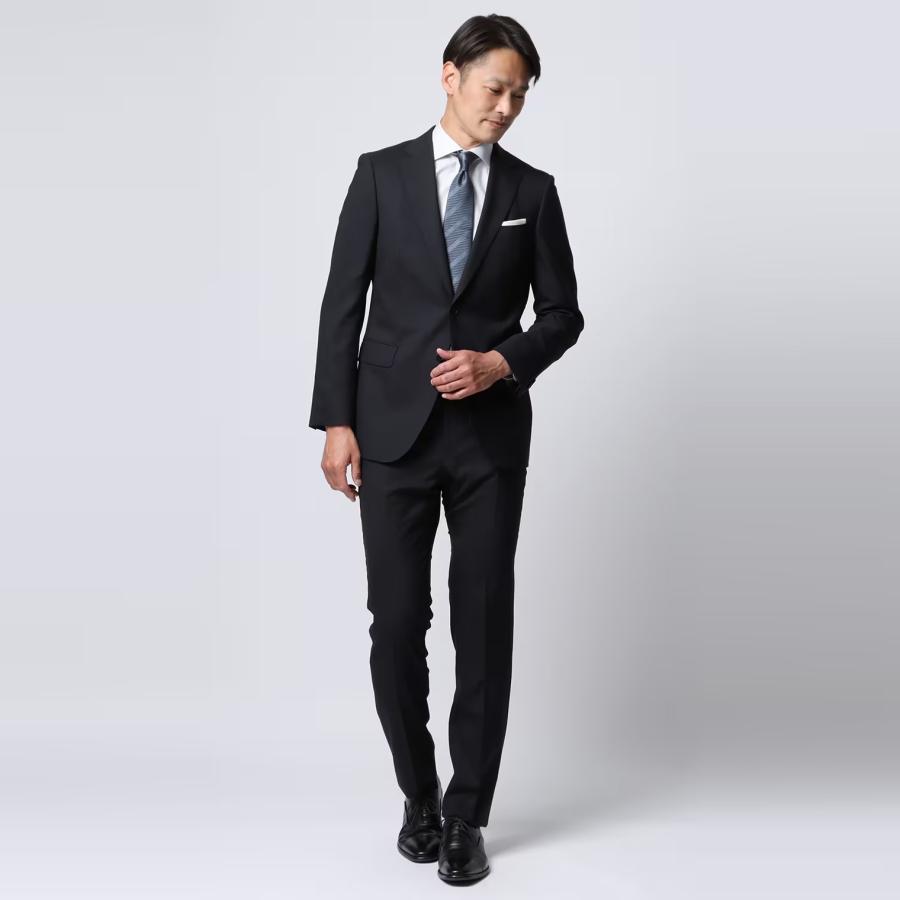 ✨新品✨TOPVALU スリムスーツ メンズ Y5 ネイビー BISHU ウール BUSINESS COLLECTION イオンのビジネススーツ by TOPVALU