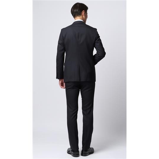 AOYAMA 【洋服の青山】 ウール100％ メンズ スーツ 春夏 ネイビー 紺