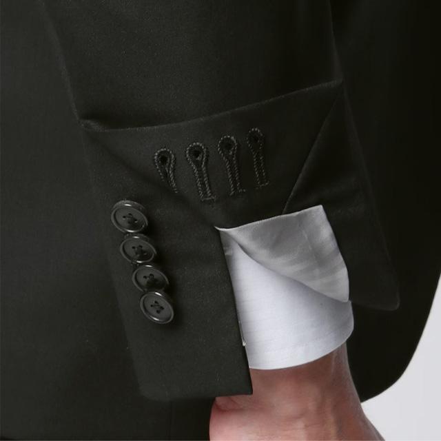 未使用タグ付✨美品スリーピーススーツ 高級メリノウールA6 スポーツマン ガタイ AOYAMA 【洋服の青山】プレミアム スーツ メンズ ウール100％ 無地