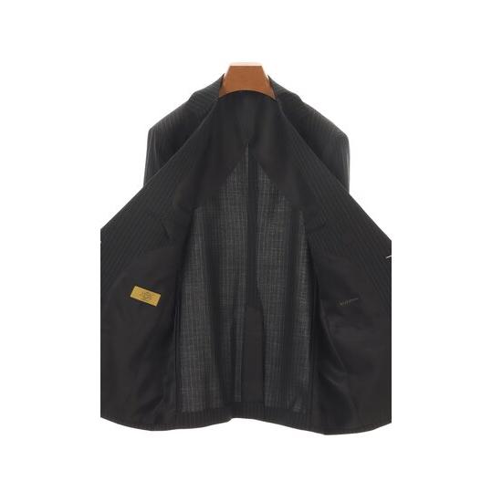 【洋服の青山】ツーパンツ ウール100% スーツ メンズ 春夏 グレー 灰色 プレミアム スリム スタイリッシュ 男性 紳士服 ビジネス ストレッチ 動きやすい 高級の画像