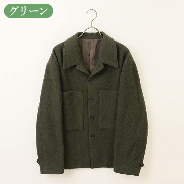 AOYAMA 【洋服の青山】カバーオール ショート丈 メンズ 秋冬 グリーン