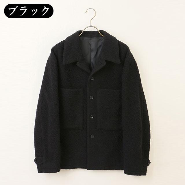 AOYAMA 【洋服の青山】カバーオール ショート丈 メンズ 秋冬 ブラック