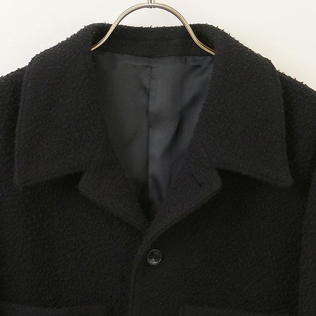 AOYAMA 【洋服の青山】カバーオール ショート丈 メンズ 秋冬 ブラック