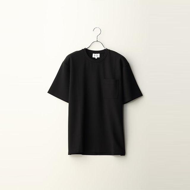 AOYAMA 【洋服の青山】ポンチTシャツ メンズ 半袖 春夏用 ブラック系