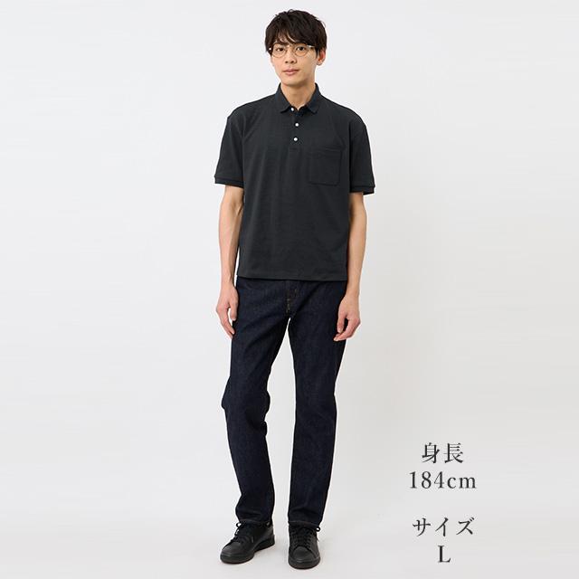 24SS ebure カノコ ポロシャツ 黒　38 4．7oz スペシャル ドライ カノコ ポロシャツ（ローブリード