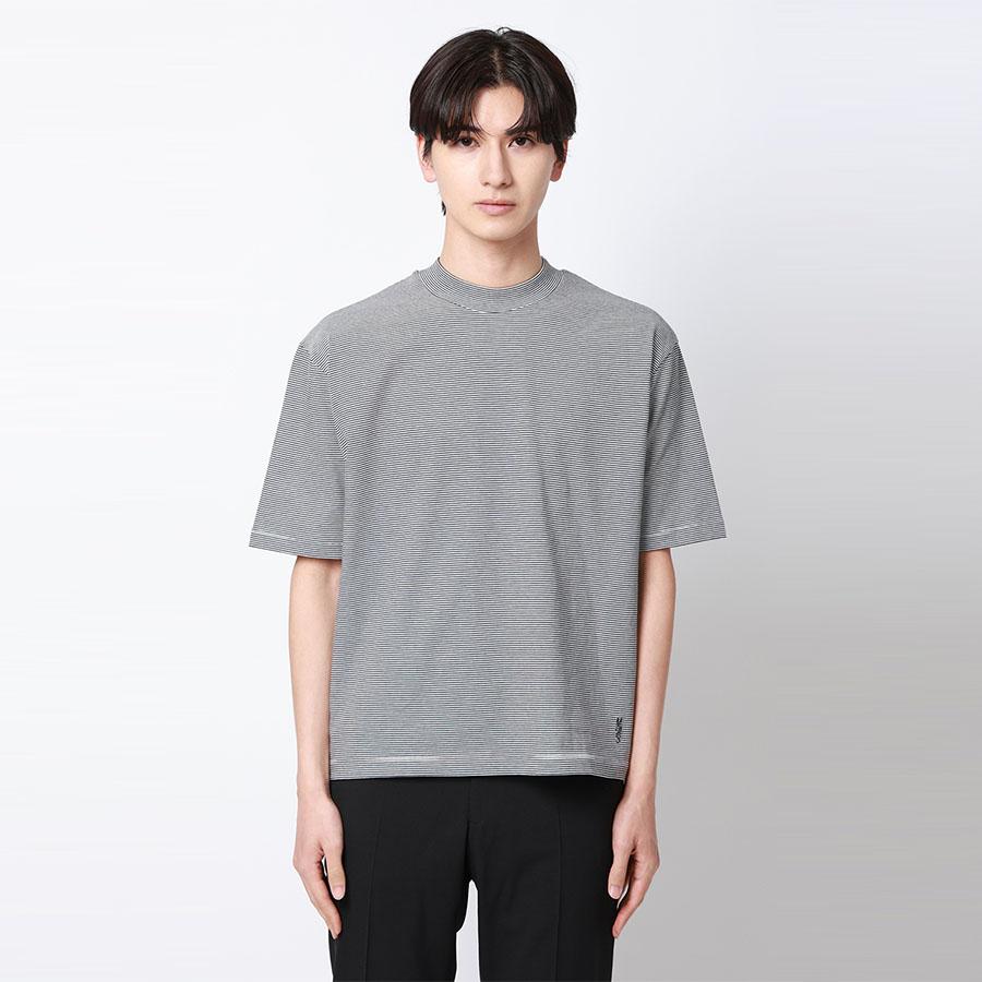 半袖モックネックシャツ 日本製 Mサイズ AOYAMA 【洋服の青山】Tシャツ モックネック 半袖 メンズ 春夏