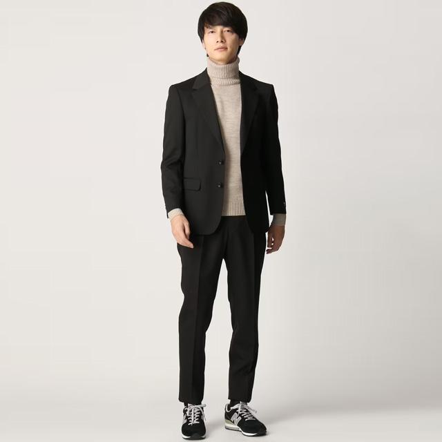 AOYAMA 【洋服の青山】ジャケット メンズ 秋冬用 ブラック 黒 AOYAMA 【洋服の青山】ジャケット メンズ 秋冬用 ブラック 黒