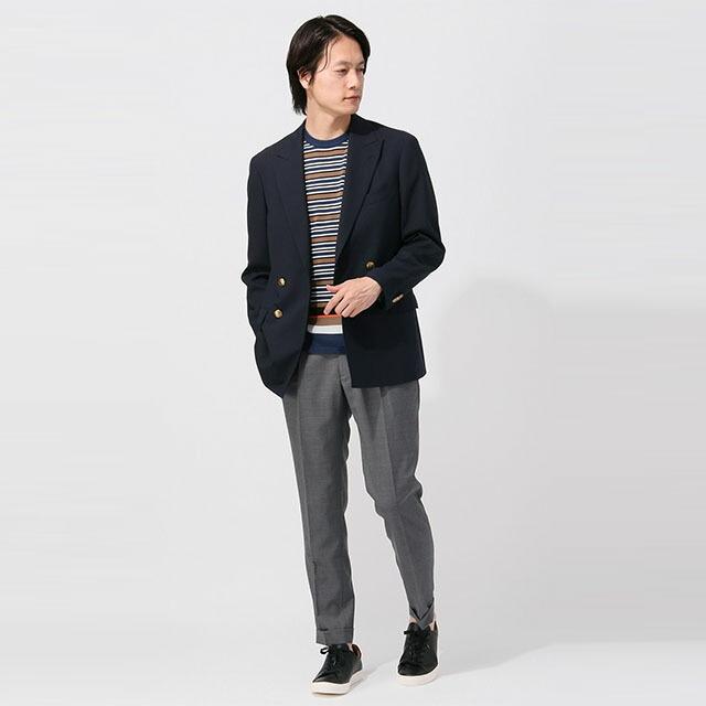 【新品未使用】MORLES ダブル4ボタン ブレザー ネイビーMサイズ　金ボタン 楽天市場】【洋服の青山】【楽天ランキング9位入賞】ブレザー