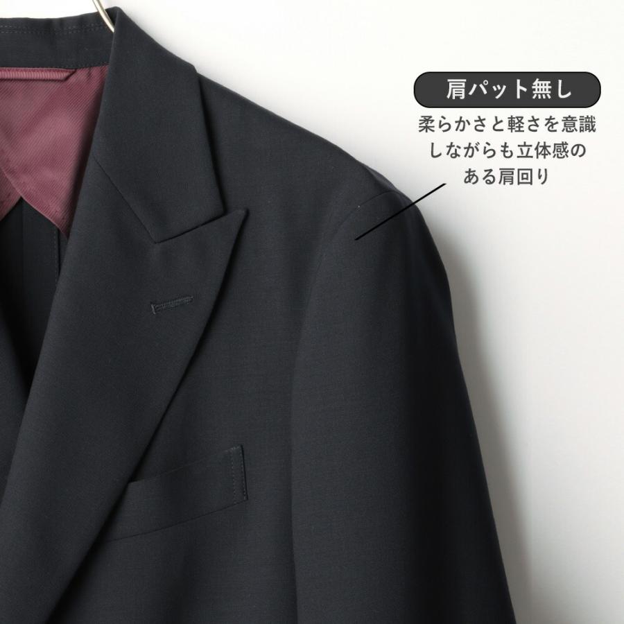 AOYAMA 【洋服の青山】春夏 ネイビー系 4ボタンダブルピークド
