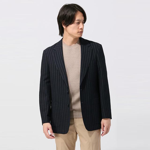 AOYAMA 【洋服の青山】春夏 ネイビー系 ノッチドラペル2ボタン AOYAMA 【洋服の青山】春夏 ネイビー系 ノッチドラペル2ボタン