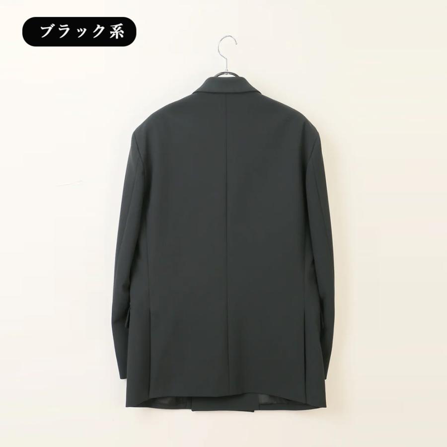 AOYAMA 【洋服の青山】ダブルジャケット メンズ 秋冬 ブラック 黒 無地