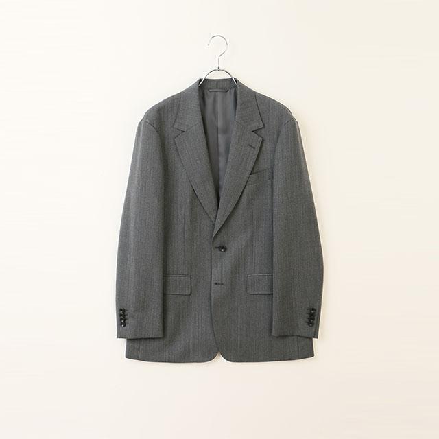 AOYAMA 【洋服の青山】ジャケット メンズ 秋冬 グレー ヘリンボーン