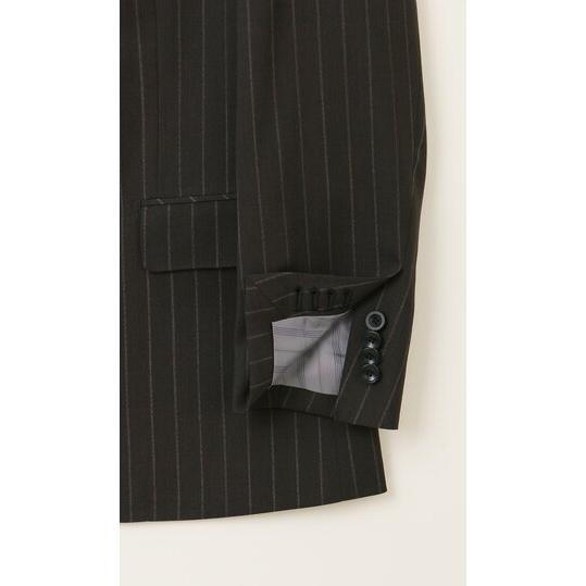 AOYAMA 【洋服の青山】ジャケット メンズ 春夏 ブラウン ストライプ