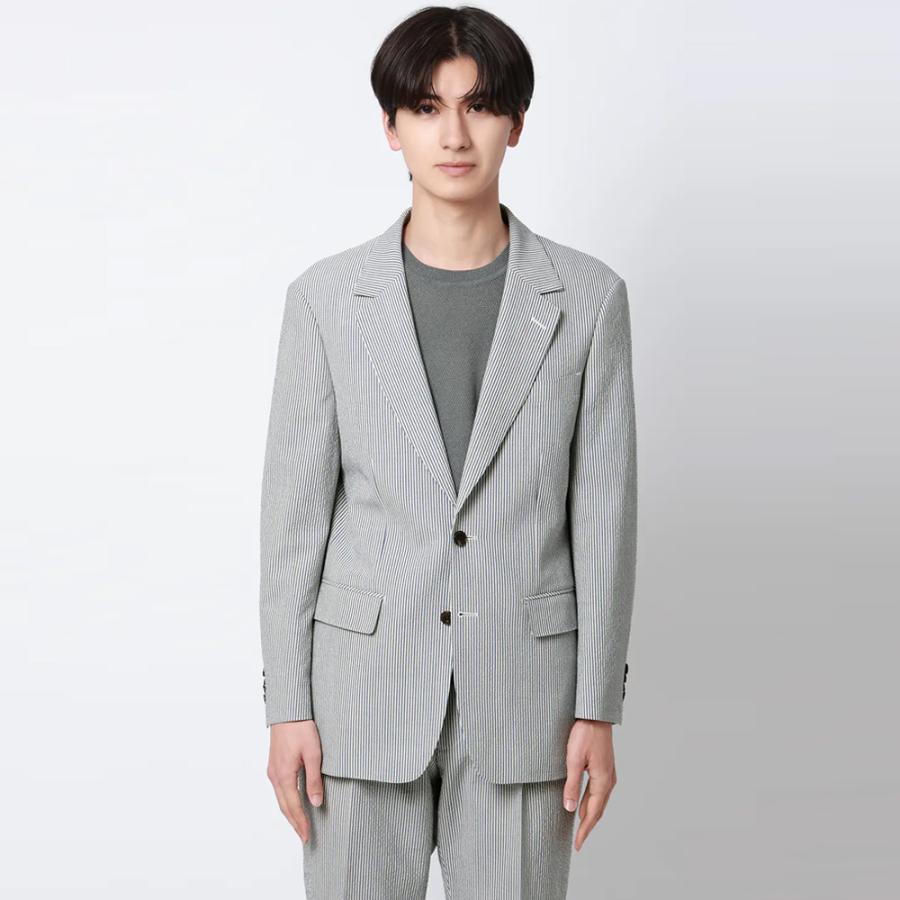AOYAMA 【洋服の青山】清涼 ジャケット メンズ 春夏 ブルー 青