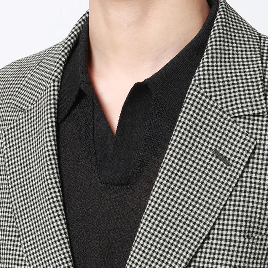 AOYAMA 【洋服の青山】清涼 ジャケット メンズ 春夏 ブラック 黒
