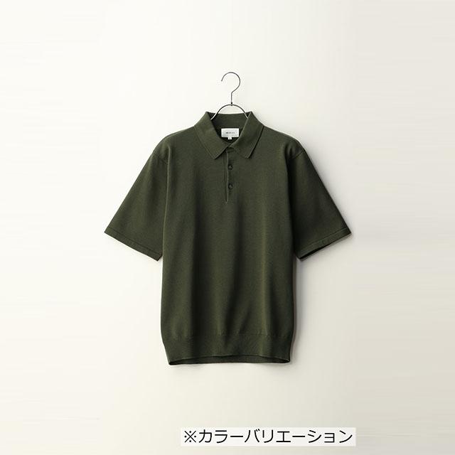 AOYAMA 【洋服の青山】ニットポロシャツ 半袖 メンズ 春夏用